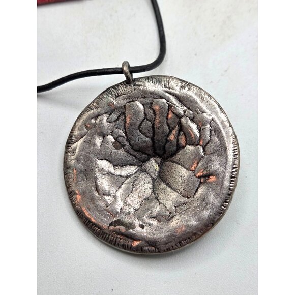 Charming Charlie Boho Star Pendant Necklace W/ Black Cord & Adjustable Chain - Picture 2 of 4